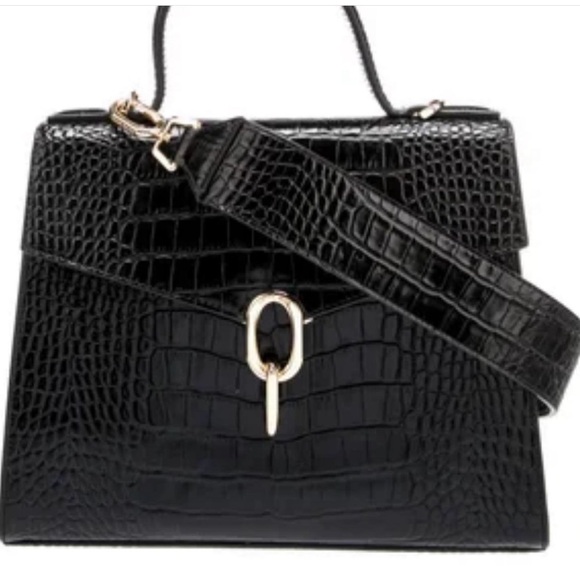New-  Bing Dana croc effects Embossed bag - Picture 2 of 16